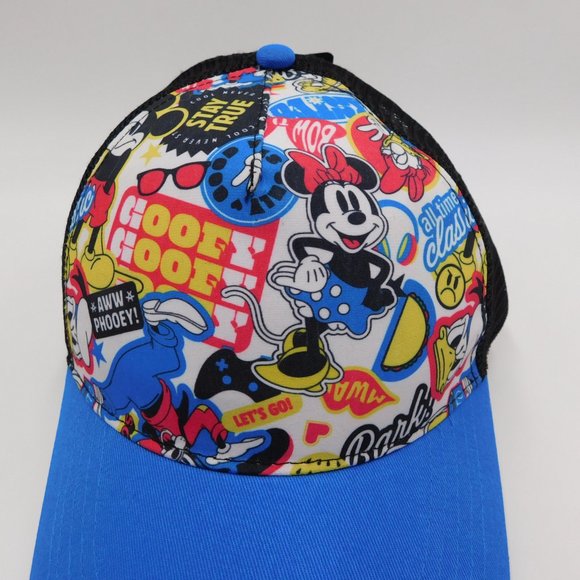Disney Mickey Mouse Minnie Hat Cap Snapback Adjustable Mesh Goofy Donald Classic - Picture 2 of 4